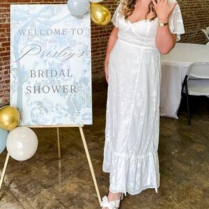 Lulus white midi dress